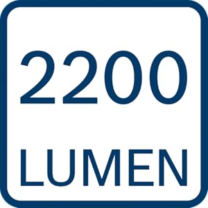 Bosch Professional GLI 18V-2200 C Akku-Baustellenlampe in Blau mit verstellbarem Leuchtkopf – Detail 3