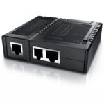 CSL Netzwerk-Kabeltester in Schwarz mit Haupteinheit, abnehmbarer Remote-Einheit und LED-Reihe