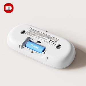 X-Sense XC04-R Kohlenmonoxid-Melder mit LCD-Display, freistehend auf ebener Fläche – Detail 4