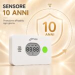 CPVAN COS-X3 plus Kohlenmonoxidmelder mit Anzeige von CO-Wert, Temperatur und Luftfeuchte