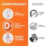 tiiwee A1 Funk-Alarmanlage in Weiss mit Sirene, zwei Tür-Fenster-Sensoren und Fernbedienung