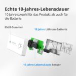 Wisualarm C03 Kohlenmonoxidmelder ohne Display mit Test- und Stummtaste