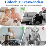 Aufachieve Notrufset mit Uhrensender, Taschenuhr-Sender und Empfänger für die Steckdose