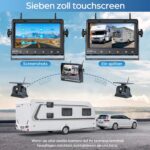 VASTEND VS-7A Solar-Rückfahrkamera mit Magnetfuss und 7-Zoll-Monitor