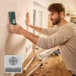 Bosch Truvo Ortungsgerät mit LED-Anzeige beim Absuchen einer Wand