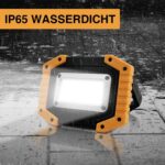 Tekstap COBWL02 Akku-Arbeitsleuchte mit ausgeklapptem Griff, Set mit zwei Leuchten
