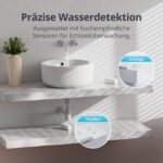 SwitchBot WLAN Wassermelder W4402000 mit Sensorkontakten auf der Oberseite