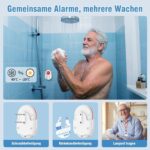 ChunHee WiFi-Notrufknopf mit weissem Empfänger und tragbarer SOS-Taste
