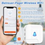 DAYTECH Notrufknopf-Set mit weissem Empfänger, Sendetaste und Handgelenkband