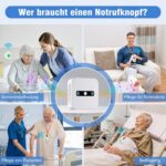 DAYTECH CC02 Notrufknopf mit Funkempfänger und Trageband
