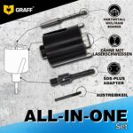 GRAFF Diamant-Bohrkrone 68 mm mit Zentrierbohrer und SDS-Plus-Adapter