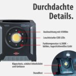 Brennenstuhl Akku-Baustrahler mit 4500 Lumen und eingesetztem 18-Volt-Akku
