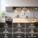 Weisser Kohlenmonoxid-Melder Ruan TCS0202A mit LCD-Display und ppm-Anzeige an einer Wand