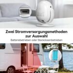 TECKNET TK-HA001 Bewegungsmelder-Alarm in Weiss mit Fernbedienung