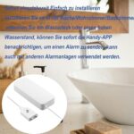 Tuehakny WLAN-Wassermelder mit Sirene und Wassersonde am Kabel