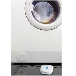 SEBSON GS153 Wassermelder mit 10-Jahres-Batterie auf dem Boden – Detail 4