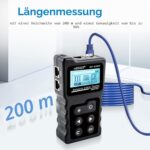 NOYAFA NF-8209 Netzwerkkabel-Tester mit LCD-Anzeige, Fernadapter und Empfänger für die Leitungssuche