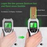 FOLAI 510-BX Leitungssucher in Grün mit LCD-Anzeige beim Scannen einer Wand