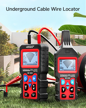 NOYAFA NF-8209 Netzwerkkabel-Tester mit LCD-Anzeige, Fernadapter und Empfänger für die Leitungssuche – Detail 4