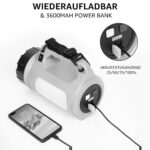 LE Handscheinwerfer mit Tragegriff, Hauptlicht vorne und seitlichem Arbeitslicht