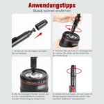 Zacro Reinigungsset für Kameras mit Blasebalg, Linsenstift, Pinseln, Tüchern und Box