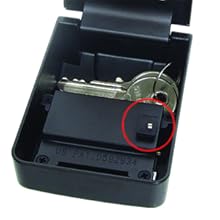 BURG-WÄCHTER Key Safe 10 SB Schlüsseltresor in Schwarz mit vier Zahlenrollen für die Wandmontage – Detail 5