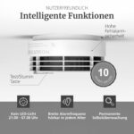 Zwei weisse Hekatron Genius Plus Rauchwarnmelder mit Klebepad und Montageset