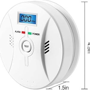 Kohlenmonoxidmelder DSD-5879 mit LCD-Anzeige der CO-Konzentration – Detail 5
