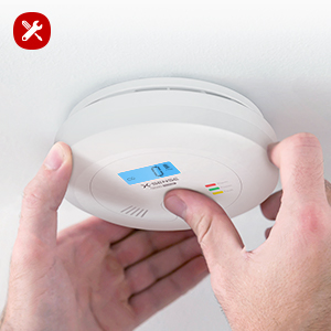 X-Sense CO03B Kohlenmonoxidmelder mit hinterleuchtetem LCD und Prüftaste – Detail 5