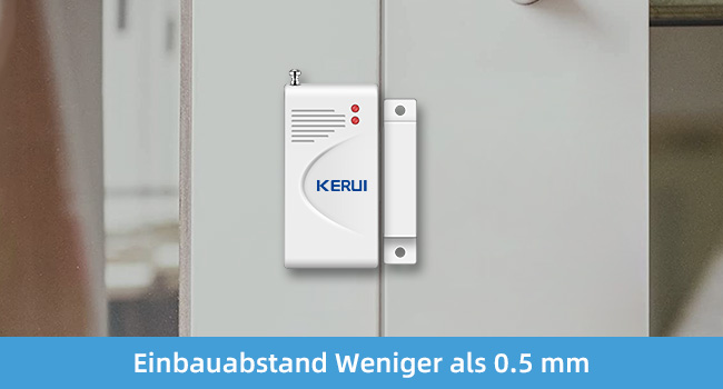 KERUI Funk-Alarmanlage mit roter Sirene, Tür-Fenster-Kontakten, Bewegungsmeldern und Fernbedienungen – Detail 5