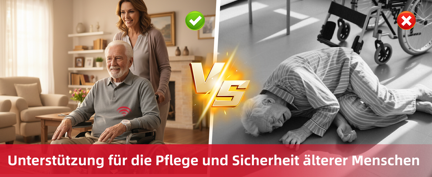 CallToU Notrufknopf-Set in Weiss mit Empfänger und zwei tragbaren Sendern – Detail 5
