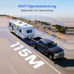 AUTO-VOX SL5 Solar-Rückfahrkamera mit Magnetfuss und 5-Zoll-Monitor