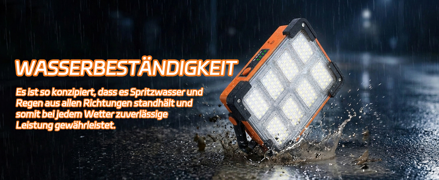 DANCINGBOAR U8CUP LED Baustrahler mit drehbarem Griff, Solarmodul und USB-Anschluss – Detail 5