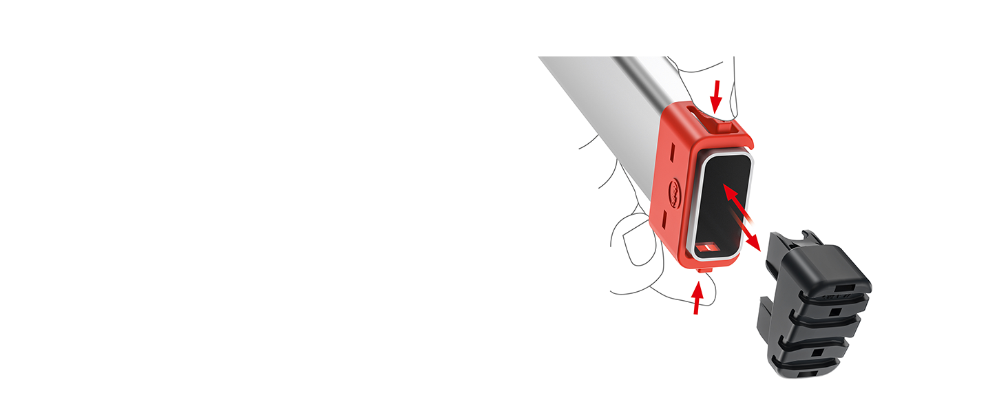 Hailo L80 ComfortLine Alu-Stehleiter mit drei XXL-Stufen, Plattform und Ablageschale – Detail 5
