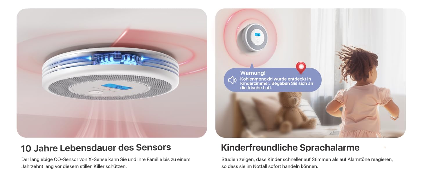 X-Sense XP0A-MR Kombimelder für Rauch und Kohlenmonoxid mit Sprachansage – Detail 5