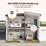TECKNET TK-WA152 Türalarm in Weiss mit Magnetkontakt und zwei Fernbedienungen