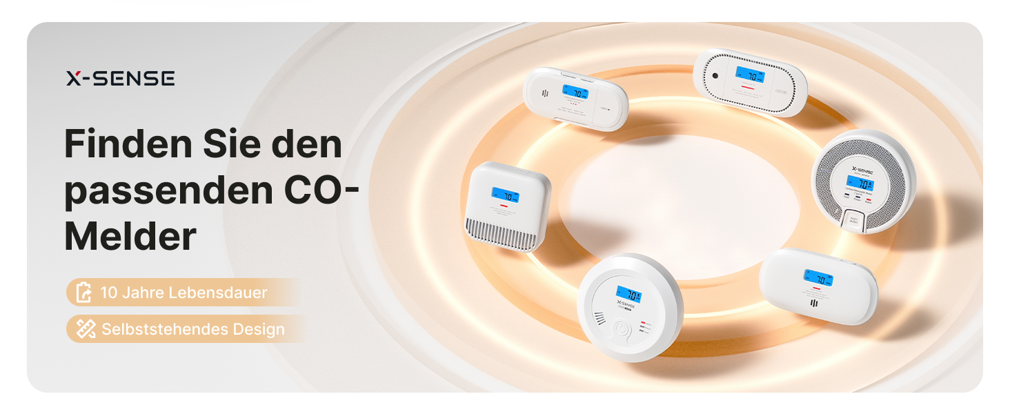 X-Sense XC0K-SN Kohlenmonoxidmelder mit LCD-Anzeige – Detail 5