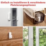 SwitchBot Kontaktsensor in Weiss mit separatem Magnetteil für Tür und Fenster