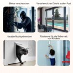 TECKNET TK-WA151 Fensteralarm in Weiss mit Magnetkontakt und Fernbedienung