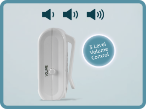 SYNLETT Pflegeruf-Set mit zwei roten Notrufknöpfen und zwei tragbaren Pagern – Detail 5