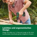 Bosch EasyDrill 18V-40 Akkuschrauber, 13-mm-Bohrfutter, 20 Drehmomentstufen, Koffer – Bild 5
