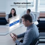 Drei X-Sense SWS0B WLAN-Wassermelder in Weiss, flach am Boden neben einer Waschmaschine