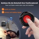 CallToU Notrufknopf mit Trageschlaufe und Empfänger für die Steckdose