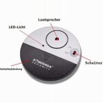 WER Doberman Fensteralarm mit Vibrationssensor, vier flache Sensoren im Set