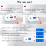 Wisualarm C06 Kohlenmonoxid-Melder mit blau hinterleuchtetem LCD, Temperatur- und Feuchteanzeige
