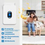 Daytech Notrufset für Senioren in Weiss mit SOS-Armband, Ruftaste und Funkempfänger