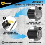 GRAFF Diamant-Bohrkrone 68 mm mit Zentrierbohrer und SDS-Plus-Adapter
