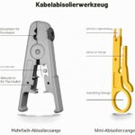 ZoeRax Netzwerk-Werkzeugset mit RJ45-Crimpzange, Kabeltester, Abisolierwerkzeug und Pass-Through-Steckern