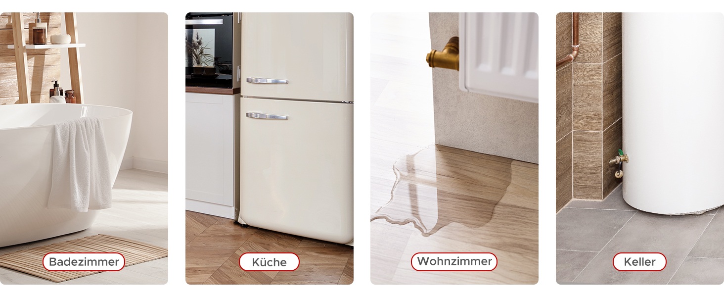 X-Sense SWS55 Wassermelder-Set mit vier Sensoren und Basisstation SBS50 – Detail 5