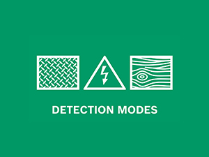 Bosch UniversalDetect Leitungssuchgerät mit Display an einer Wand – Detail 5